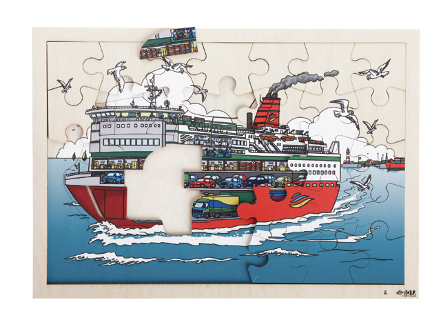 Így utazunk hajó puzzle