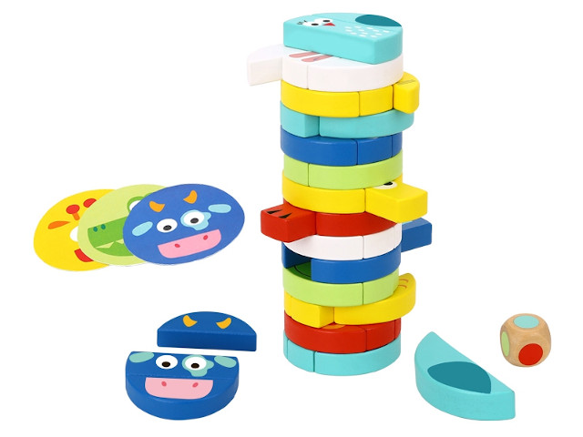 Állatos kör jenga