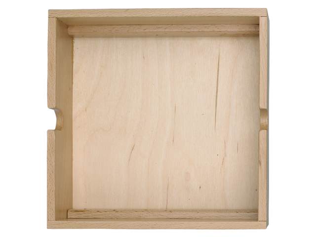 Perlo - Alacsony doboz: méret 22×22×3,5 cm.