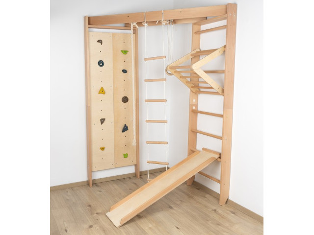 Sarok bordásfal II natur