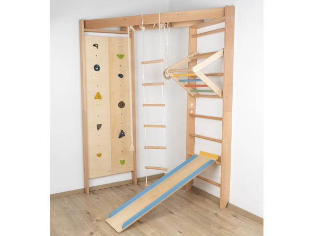 Sarok bordásfal II színes