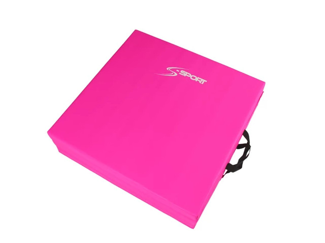 Összehajtható tornaszőnyeg pink 180 cm