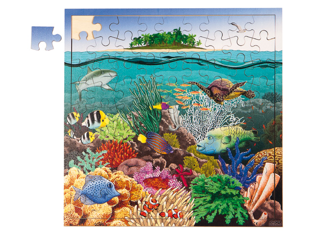 Tájak puzzle Koral sziget