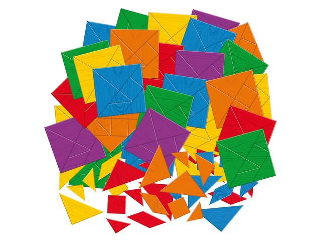 Tangram puzzle művész mozaik