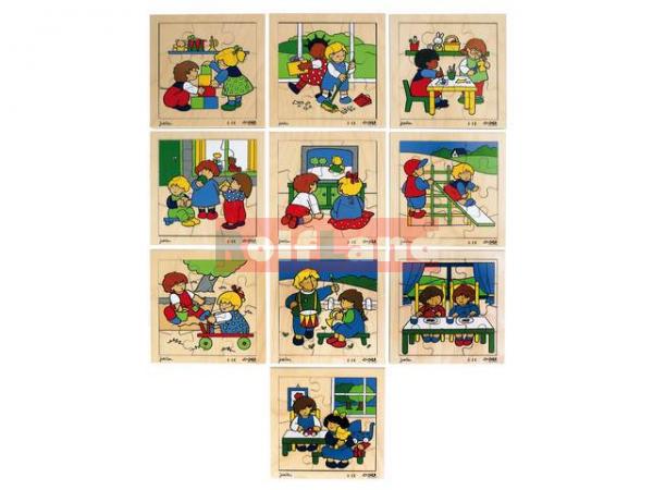 Közösségi élet - 10 db puzzle - 5×9 és 5×12 db