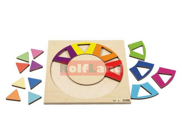 Puzzle készlet: Szín forma és szín alak puzzle