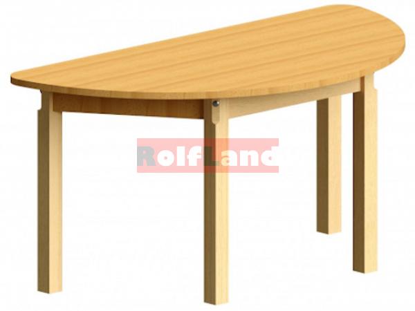 Óvodai favázas félkör alakú asztal